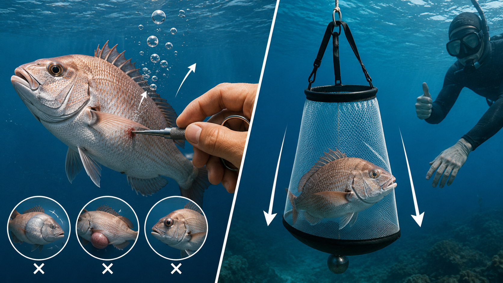 Barotrauma Explained: Venting vs Descending Devices for Reef Species Barotrauma Explained: Venting vs Descending Devices for Reef Species