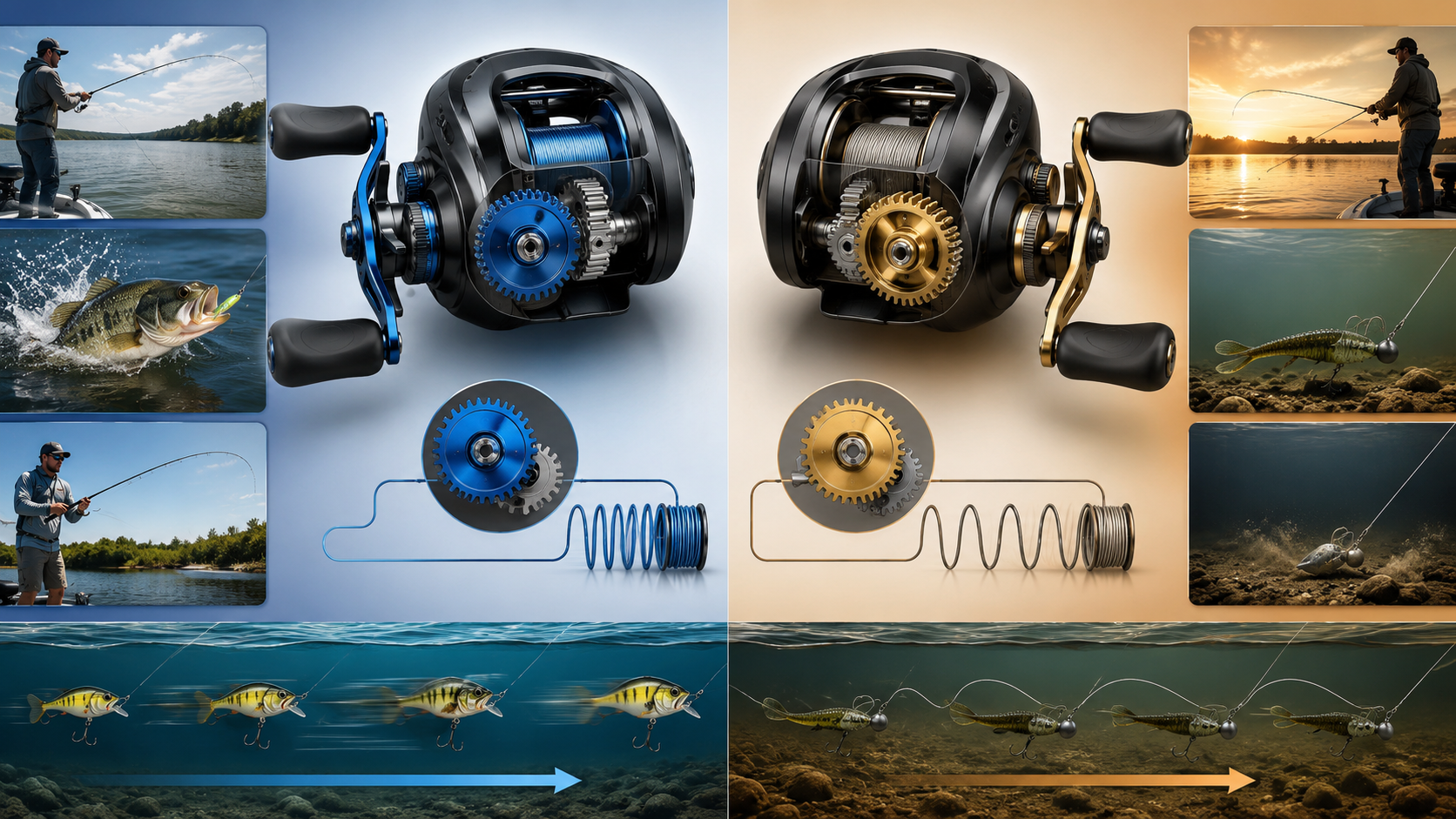 Gear Ratios and Line Retrieve: Fast vs Slow Reels by Technique Gear Ratios and Line Retrieve: Fast vs Slow Reels by Technique