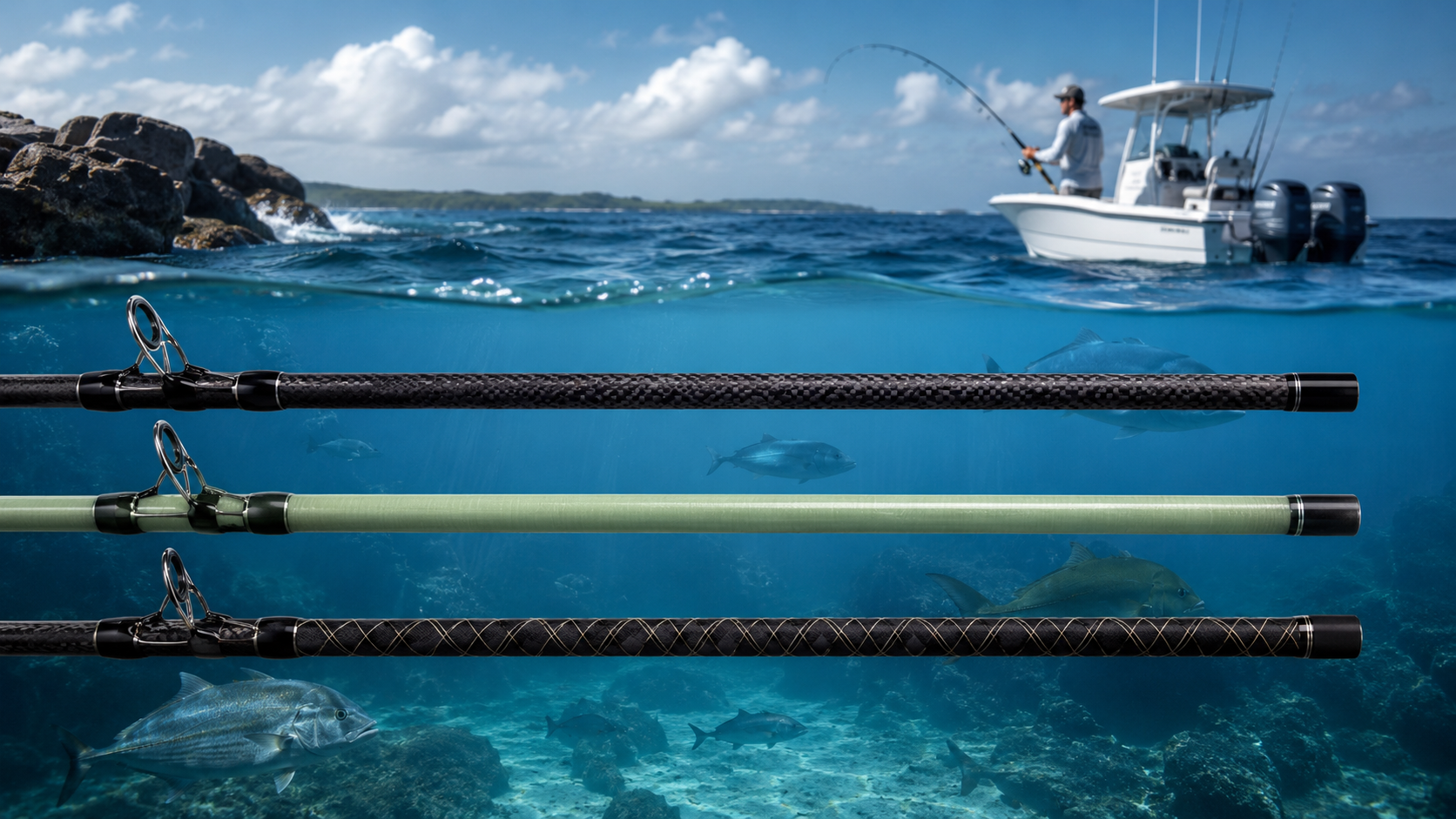 Graphite vs Fibreglass vs Composite Blanks in Australian Saltwater Graphite vs Fibreglass vs Composite Blanks in Australian Saltwater