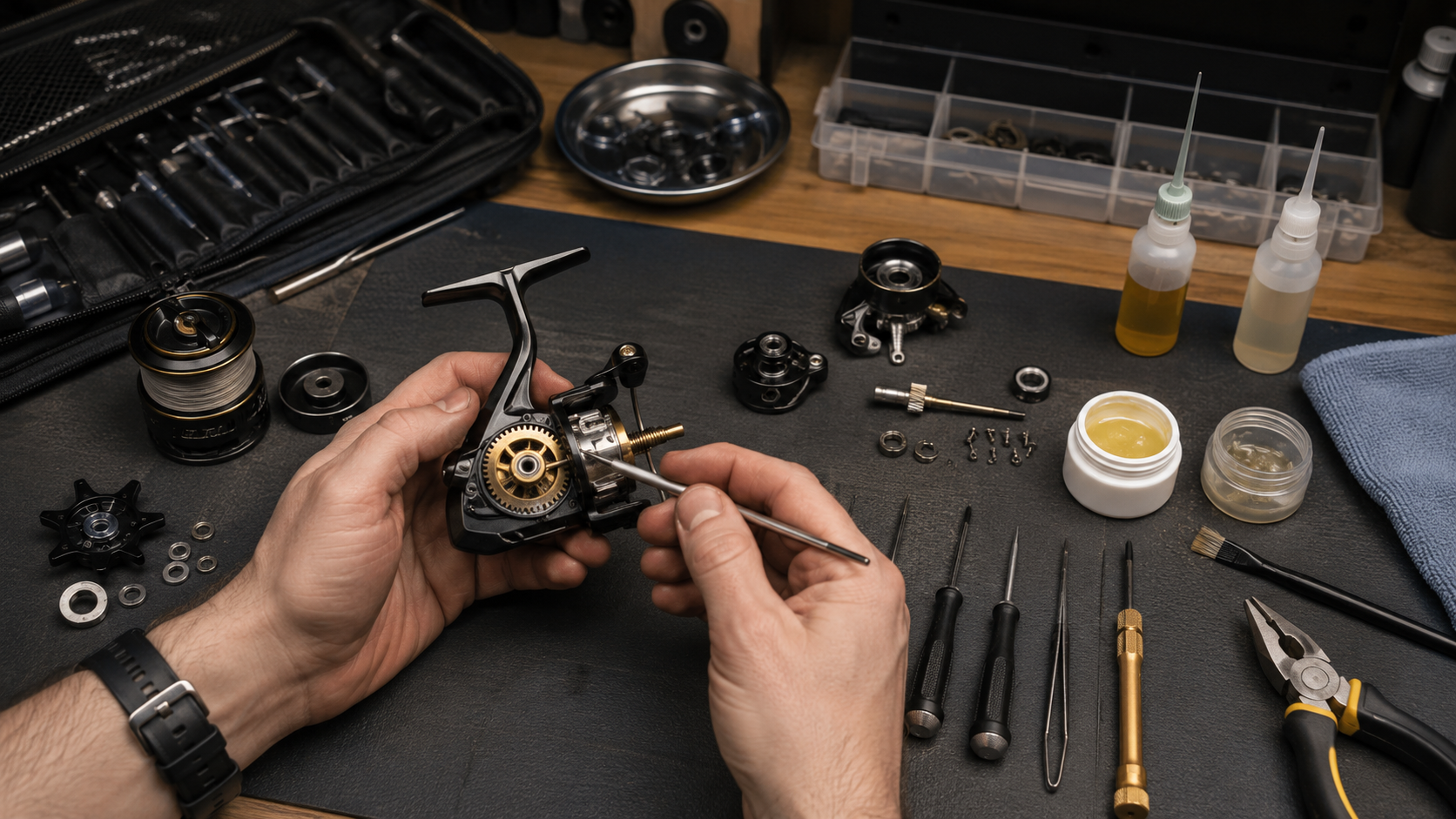 Home Reel Servicing: Schedule, Tools, Grease vs Oil Points Home Reel Servicing: Schedule, Tools, Grease vs Oil Points
