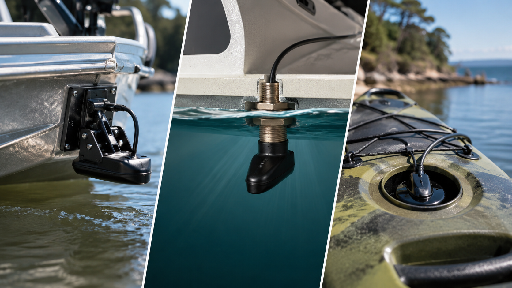 Transducer Types and Mounting: Transom, Thru-Hull and Kayak Scupper Transducer Types and Mounting: Transom, Thru-Hull and Kayak Scupper